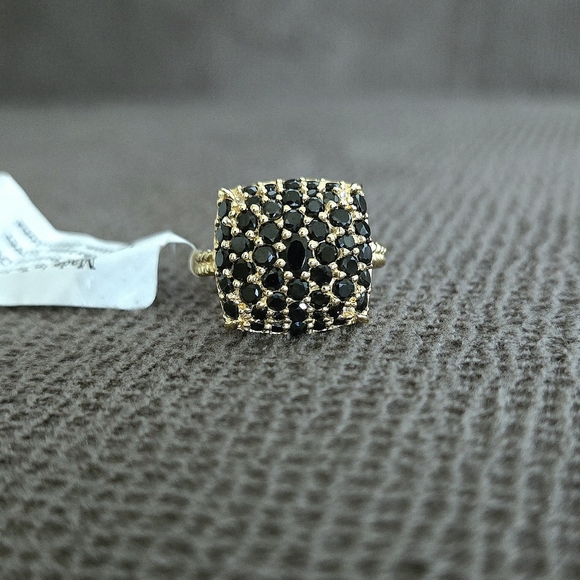 Hirajule Black🖤 Spinel Cushion Ring💍 - NWT - Picture 11 of 16